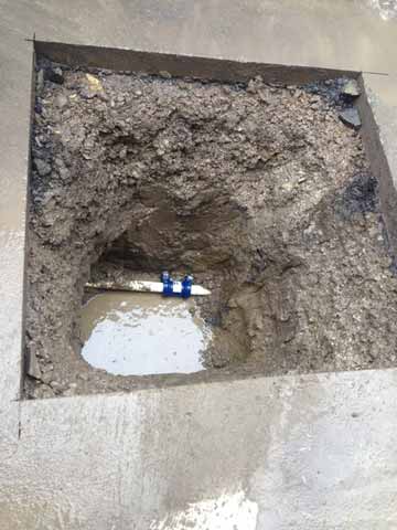 Las Vegas water line break repair and replacement.