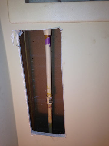 Water leak behind wall found and fixed in Las Vegas NV.
